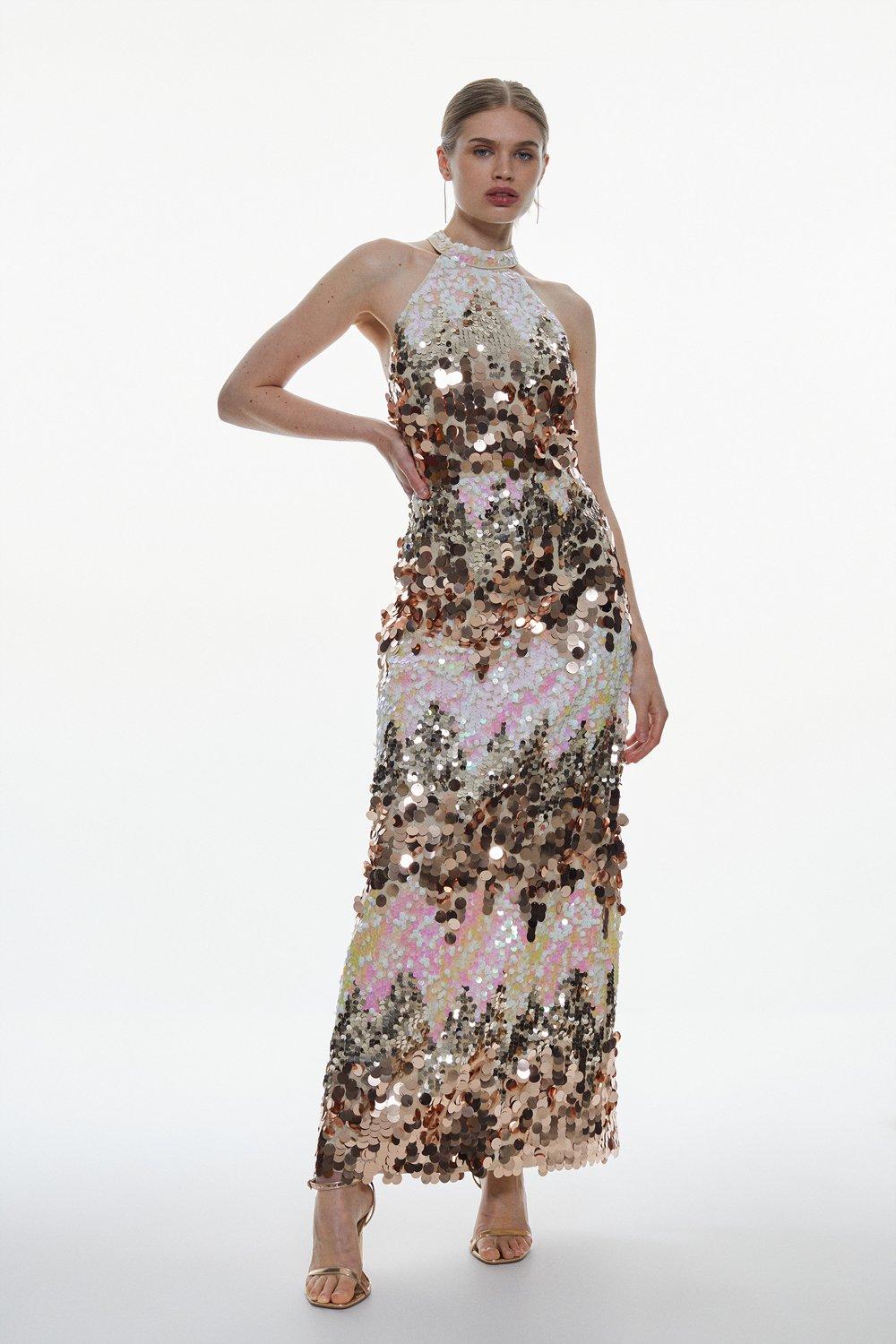 Liquid sequin outlet dress